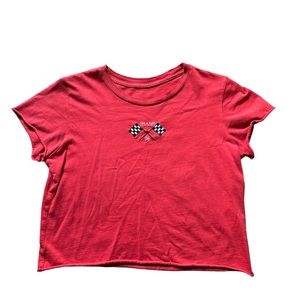 PacSun: Red Cropped Tee